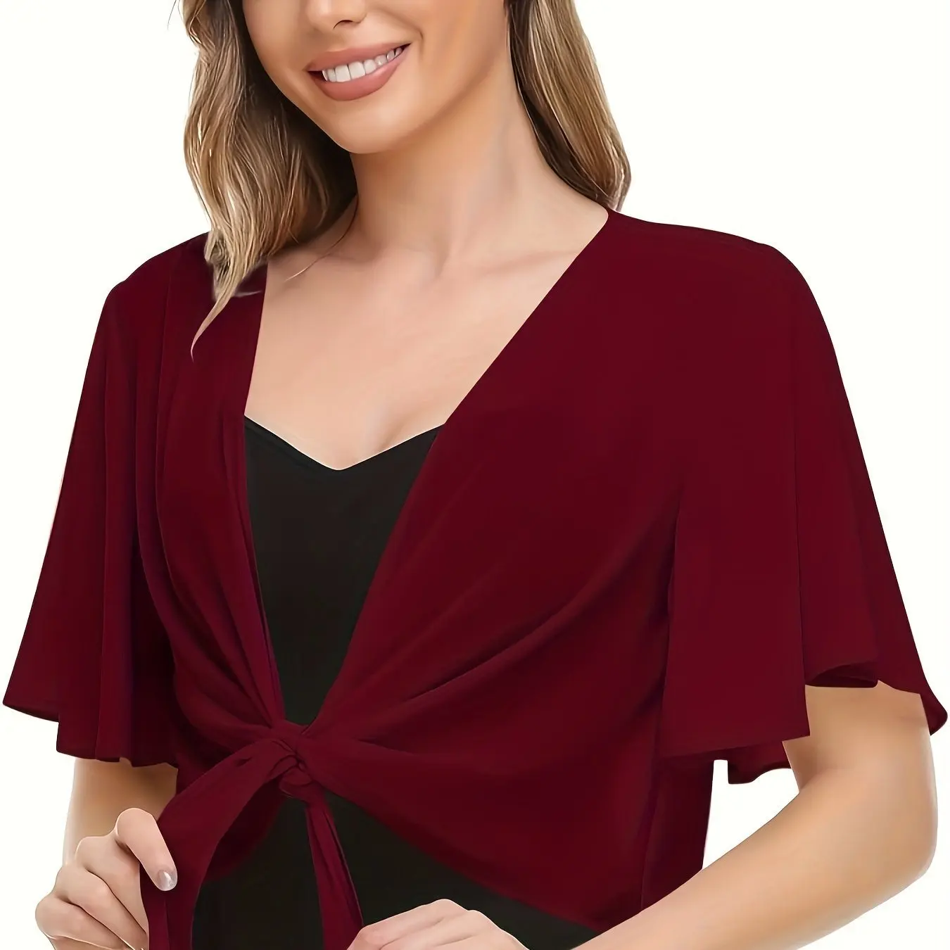 Olivia Grace Chiffon Bolero - Image 2