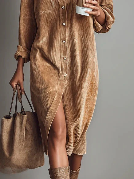 Olivia Langford Corduroy Dress - Image 3