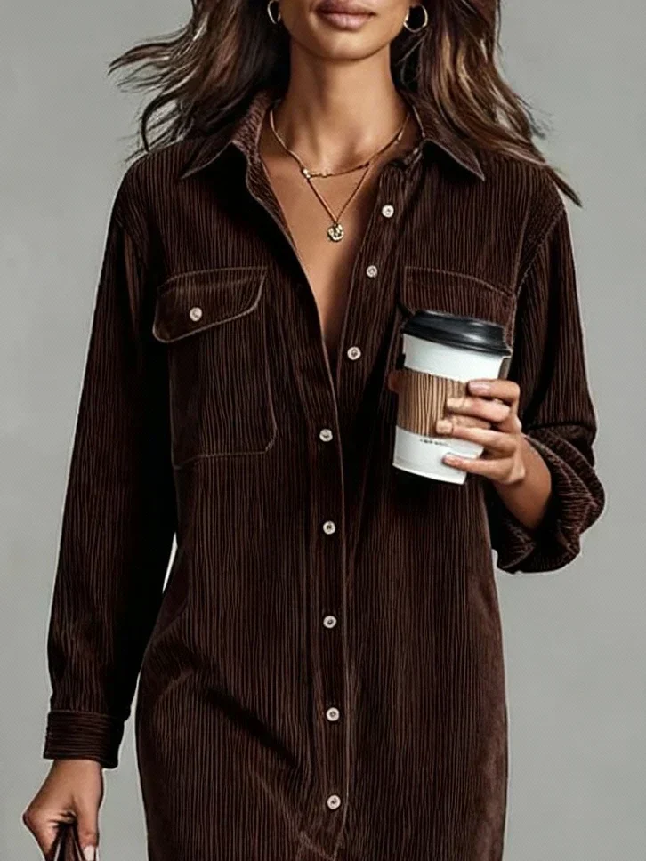 Olivia Langford Corduroy Dress - Image 5
