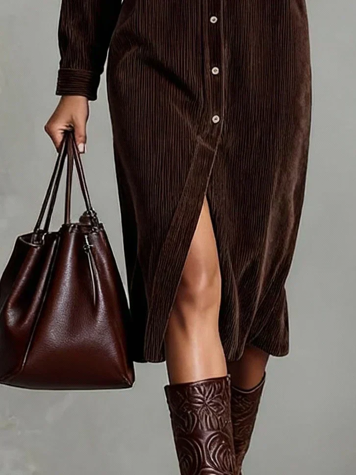 Olivia Langford Corduroy Dress - Image 6