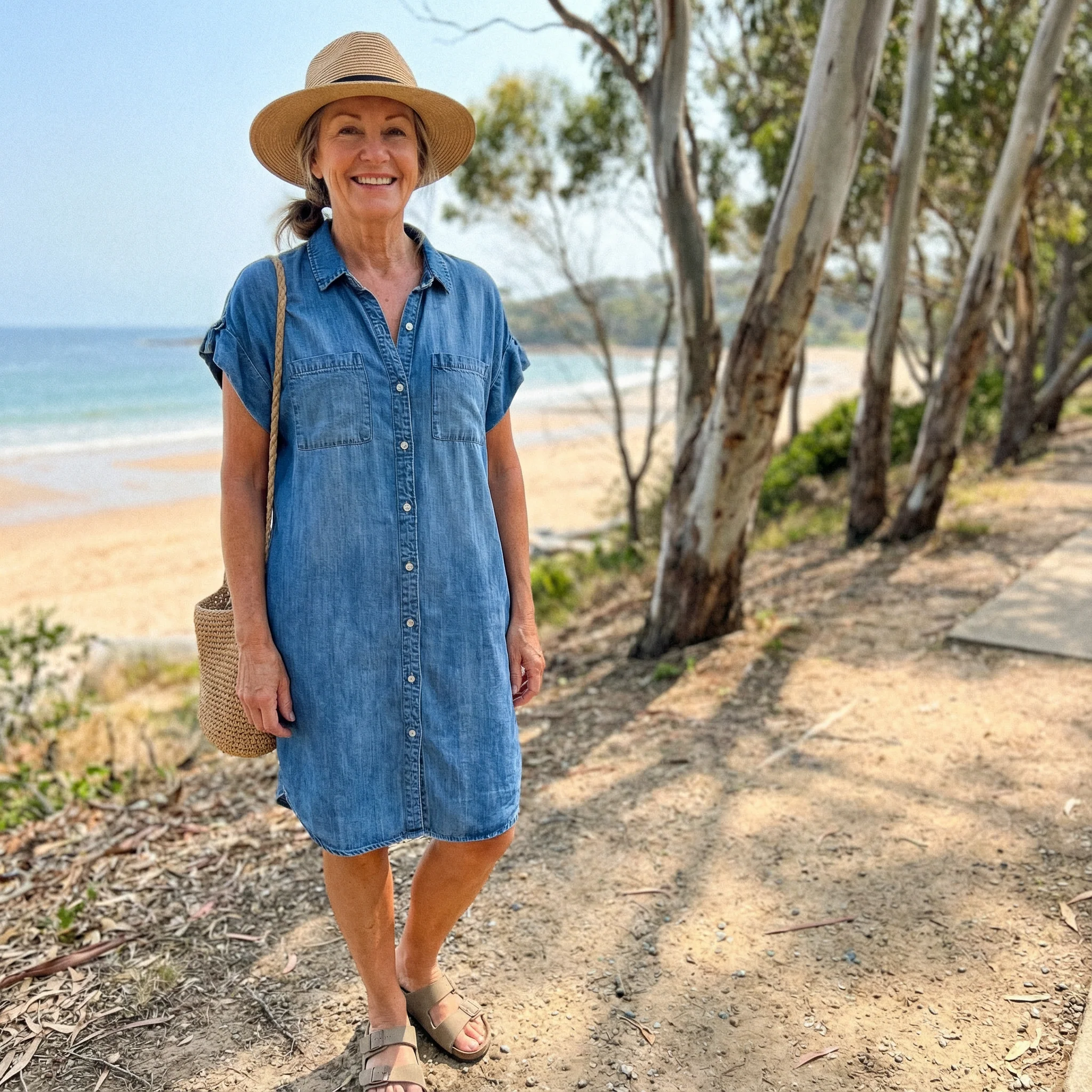 Olivia Rose Denim Shirt Dress - Image 4