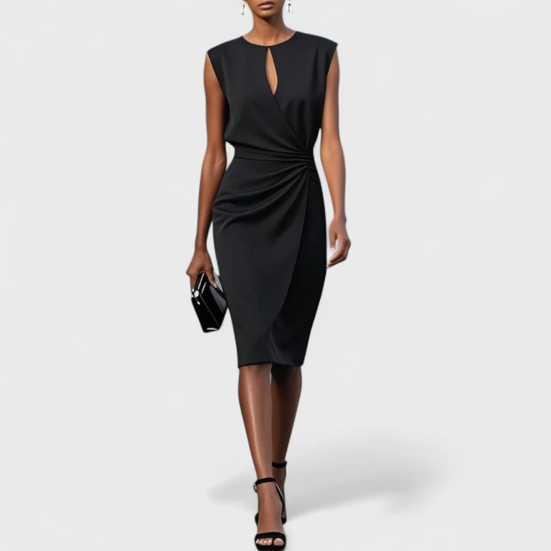 Olivia Sterling Drape Dress - Image 4