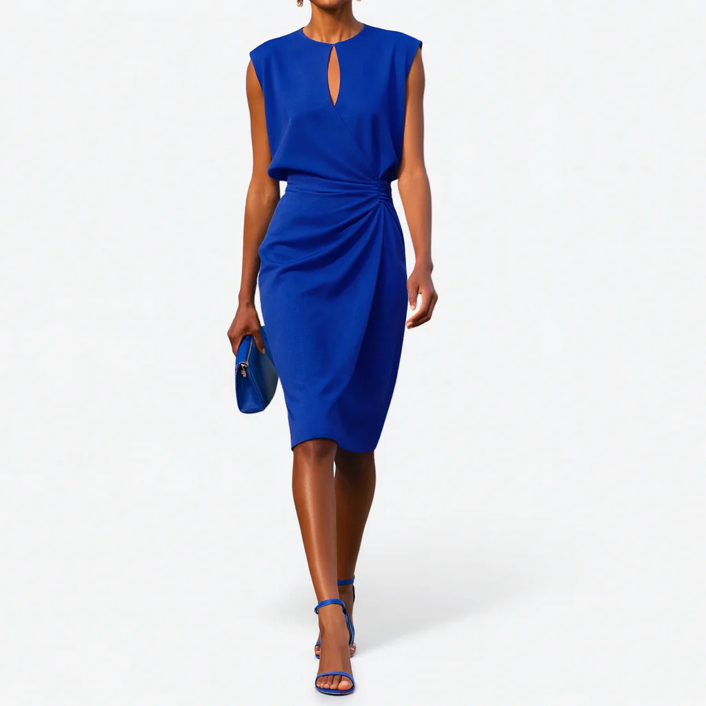 Olivia Sterling Drape Dress - Image 7