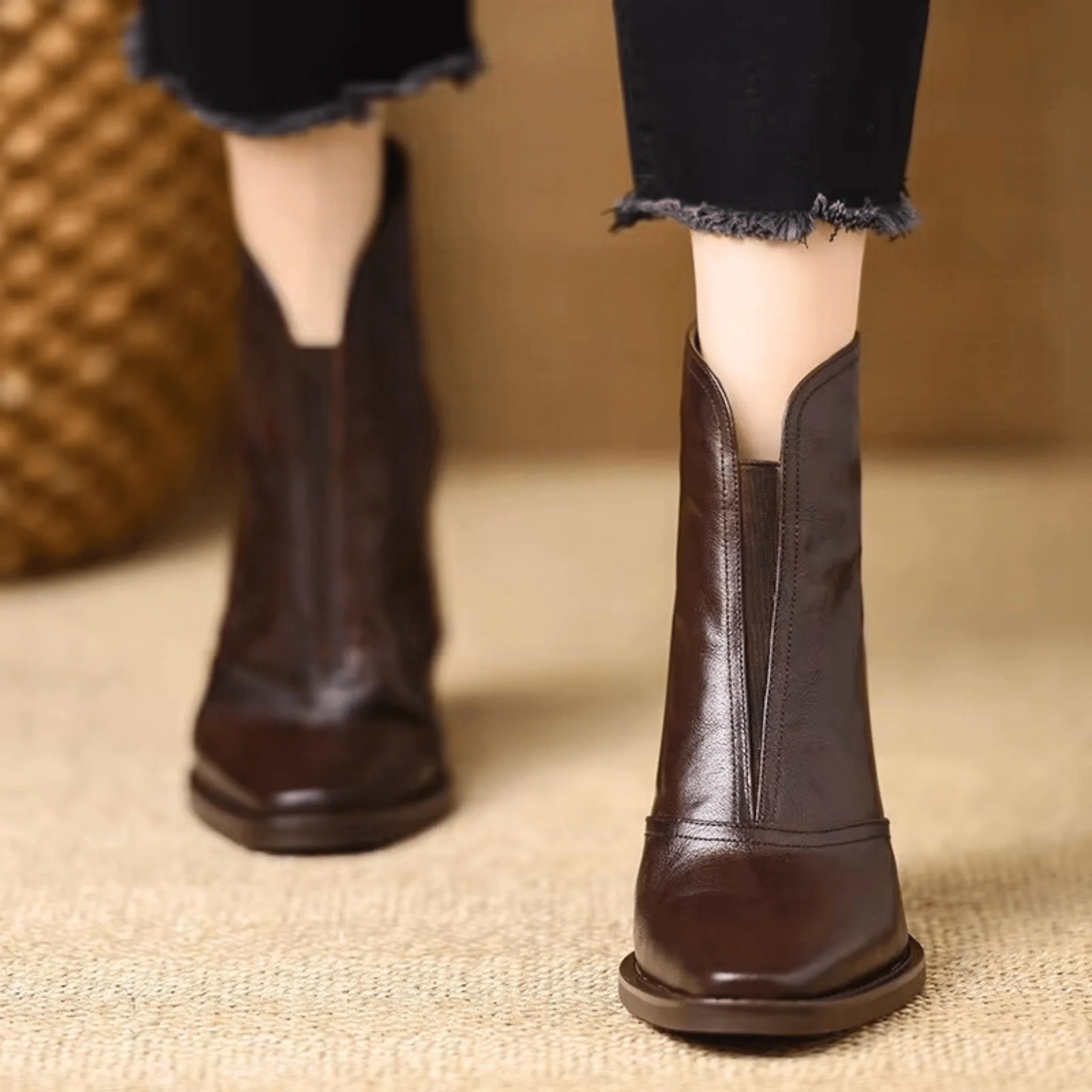 Ovelle Leather Ankle Boot - Image 4