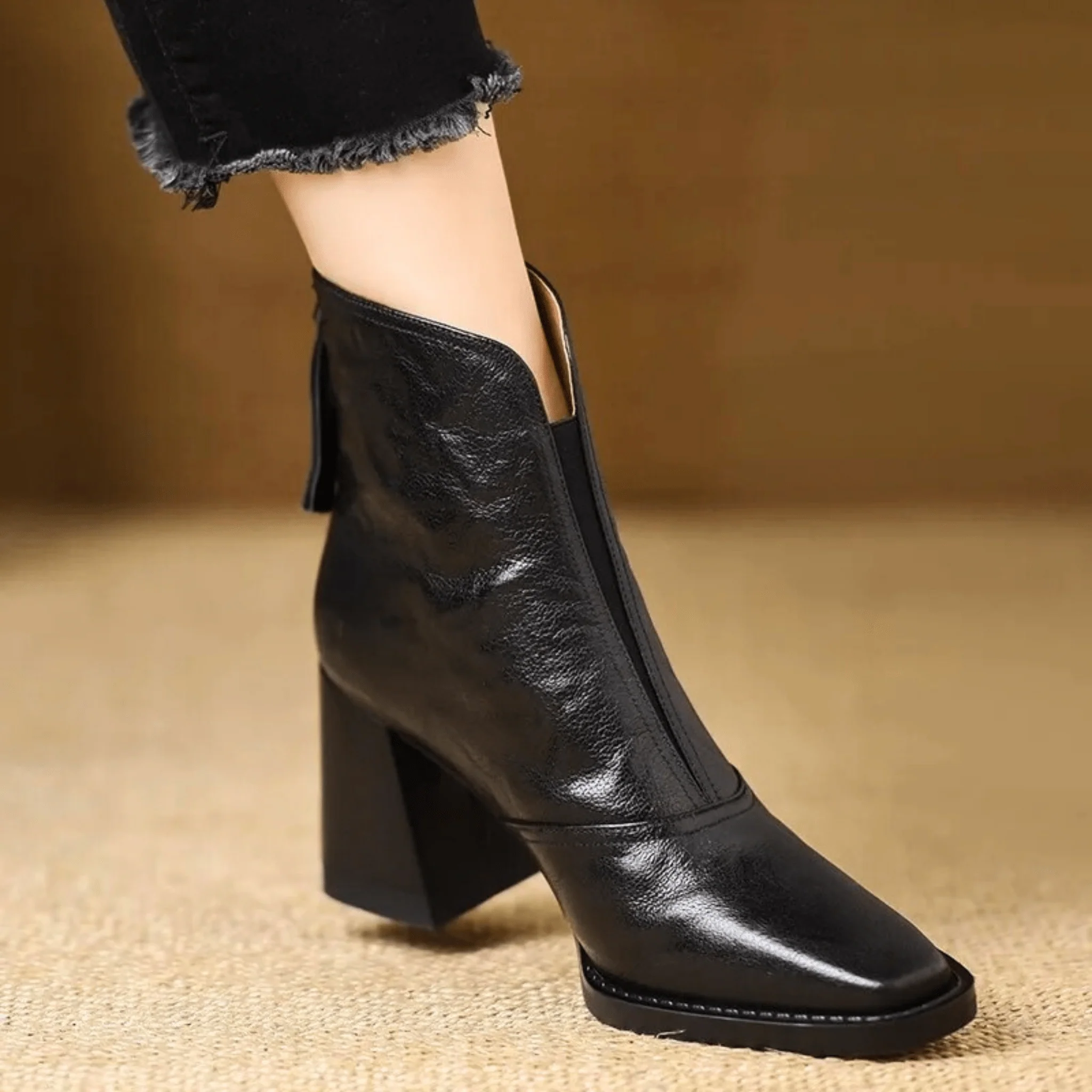 Ovelle Leather Ankle Boot - Image 5
