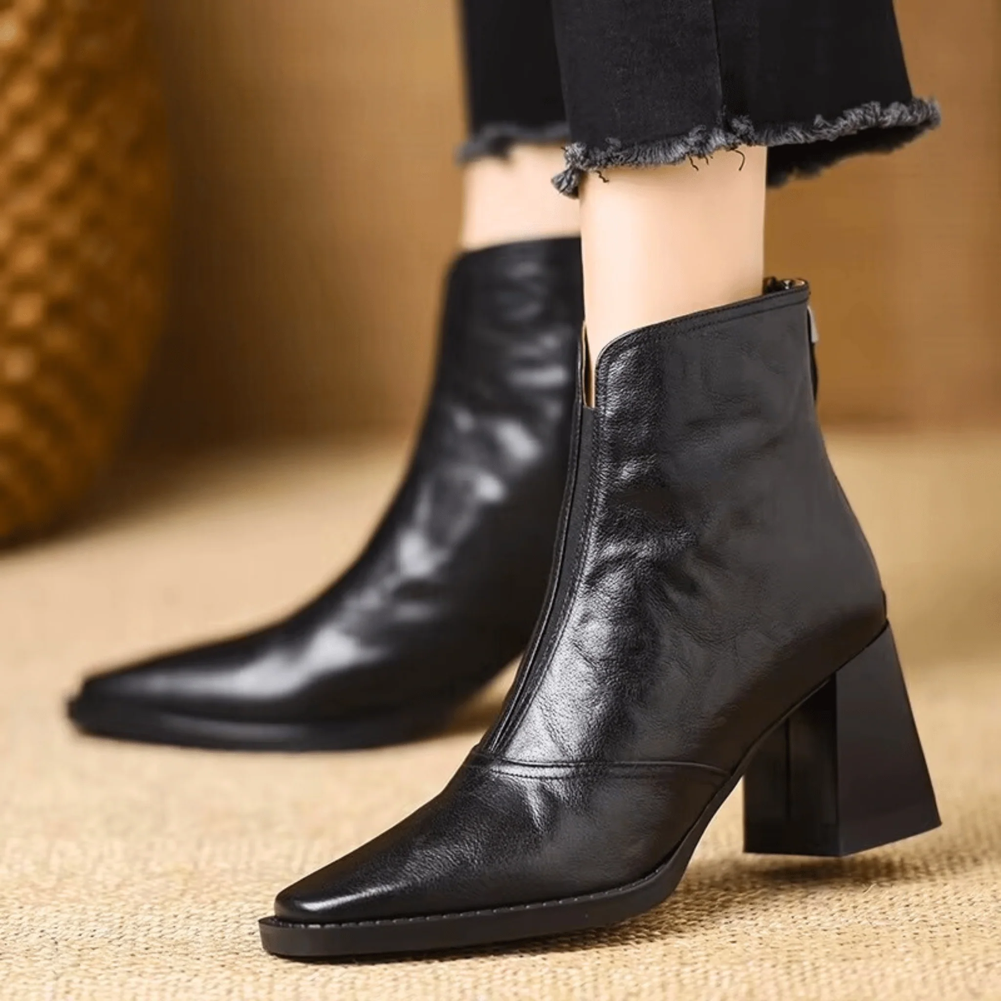 Ovelle Leather Ankle Boot - Image 6