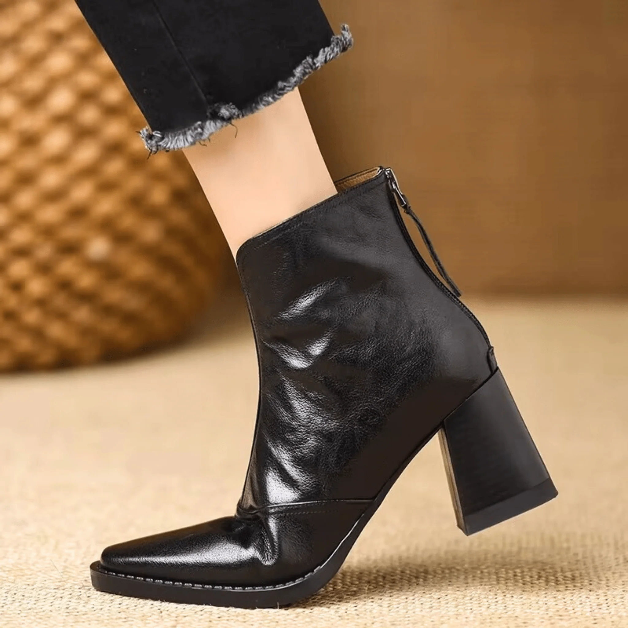 Ovelle Leather Ankle Boot - Image 7