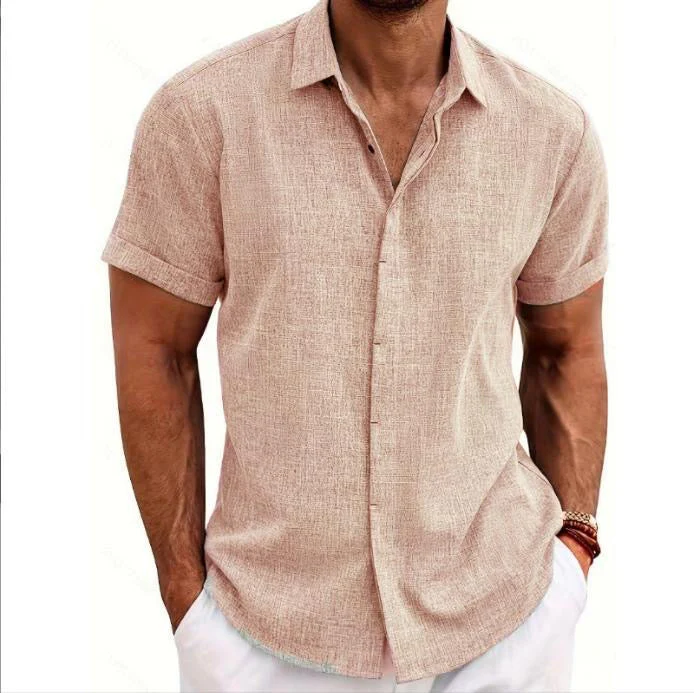 PIETRO Short Sleeve Linen Shirt - Image 5