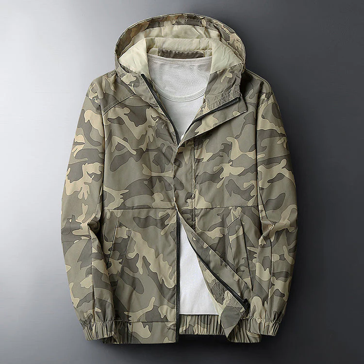 RENZO CAMO WINDBREAKER