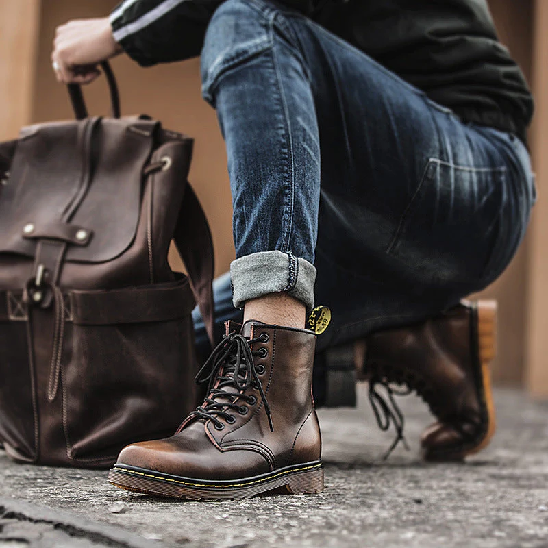 Renzo Leather Boots - Image 12