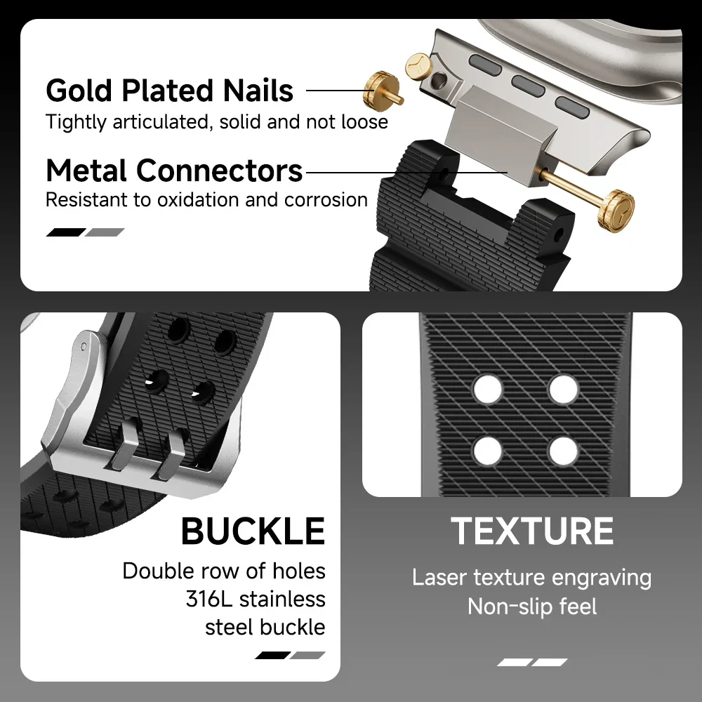 Renzo Nomad Silicone Apple Watch Band - Image 27