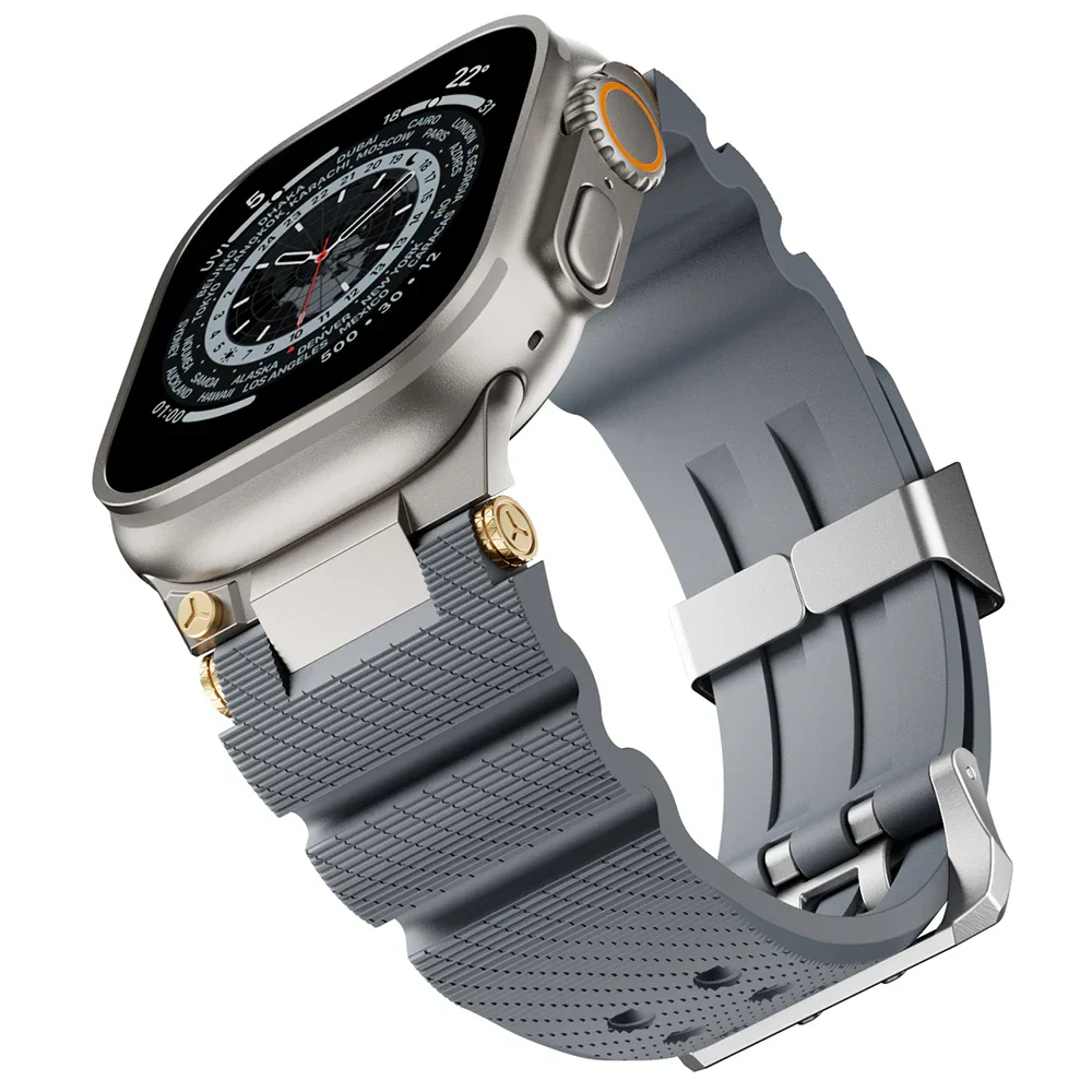 Renzo Nomad Silicone Apple Watch Band - Image 7