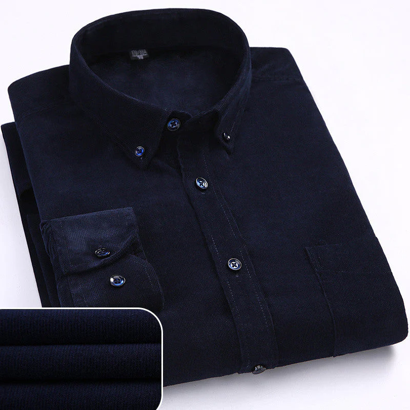 Renzo Pure Corduroy Cotton Shirt - Image 10
