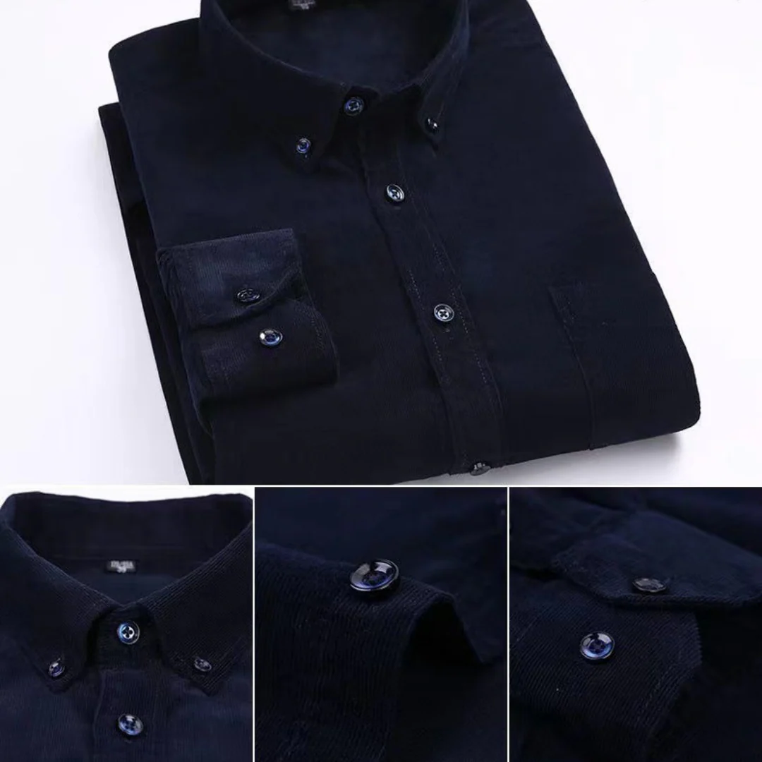 Renzo Pure Corduroy Cotton Shirt - Image 11