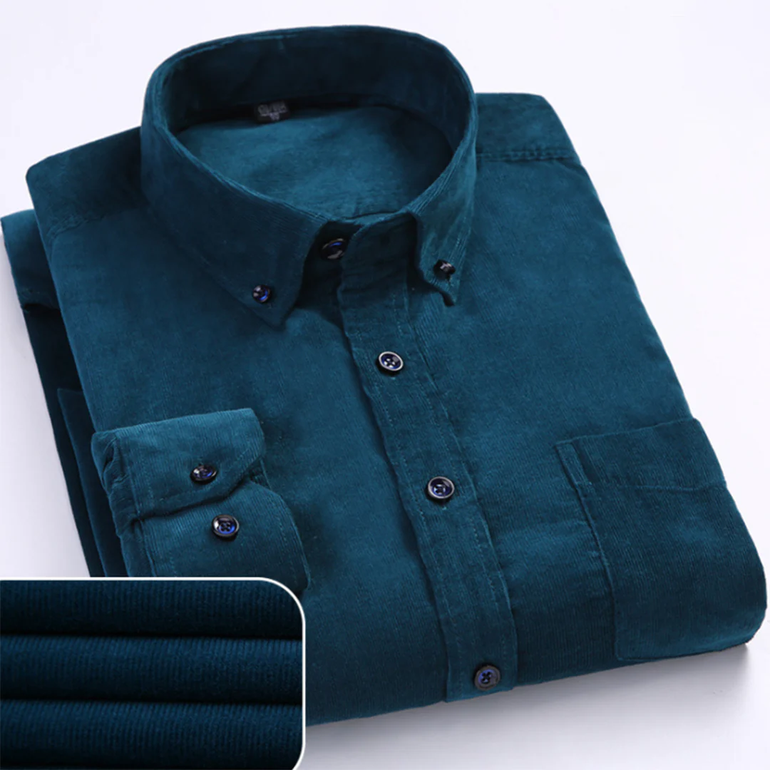Renzo Pure Corduroy Cotton Shirt - Image 13