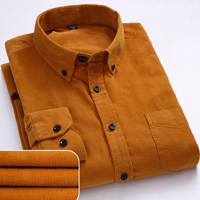 Renzo Pure Corduroy Cotton Shirt - Image 2