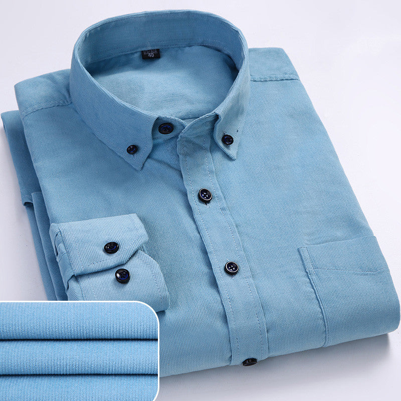Renzo Pure Corduroy Cotton Shirt - Image 6