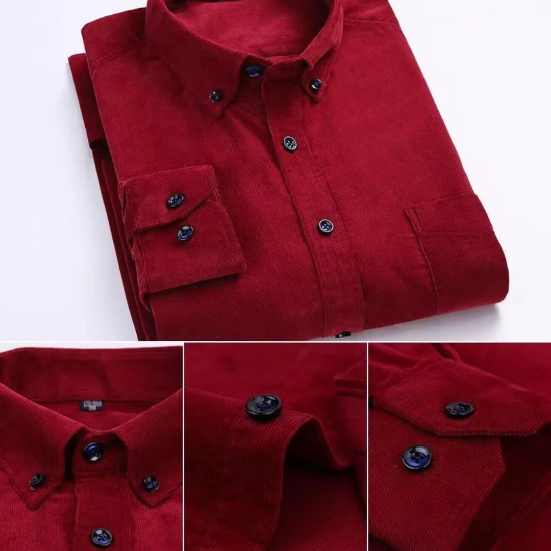 Renzo Pure Corduroy Cotton Shirt - Image 9