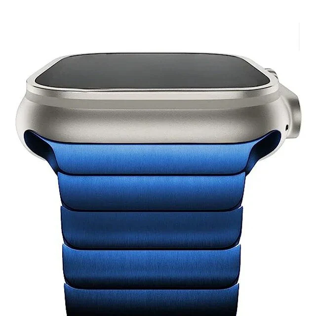 Renzo Stainless Steel Link Apple Watch Band - Image 11
