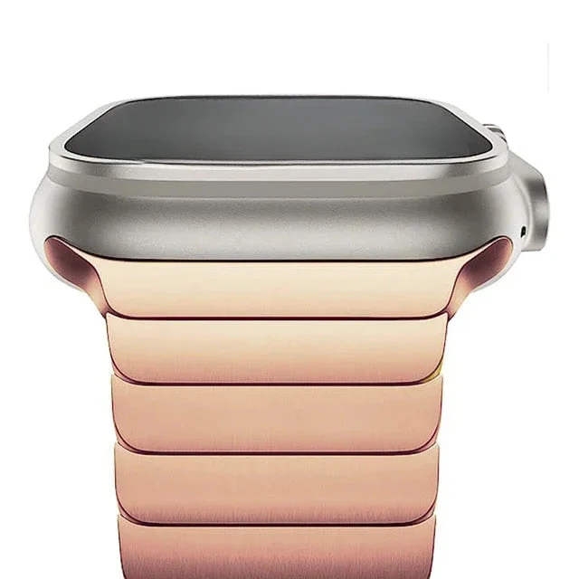Renzo Stainless Steel Link Apple Watch Band - Image 14