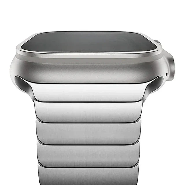 Renzo Stainless Steel Link Apple Watch Band - Image 2