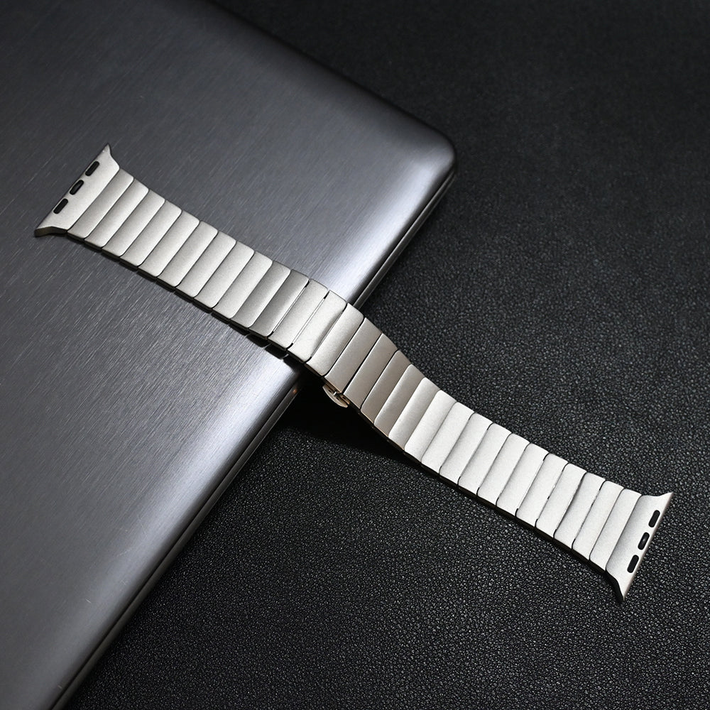 Renzo Stainless Steel Link Apple Watch Band - Image 3