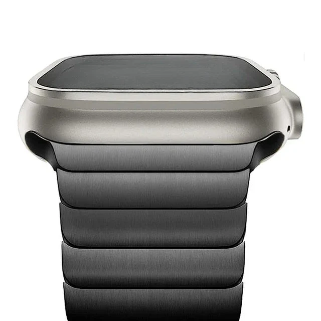 Renzo Stainless Steel Link Apple Watch Band - Image 8