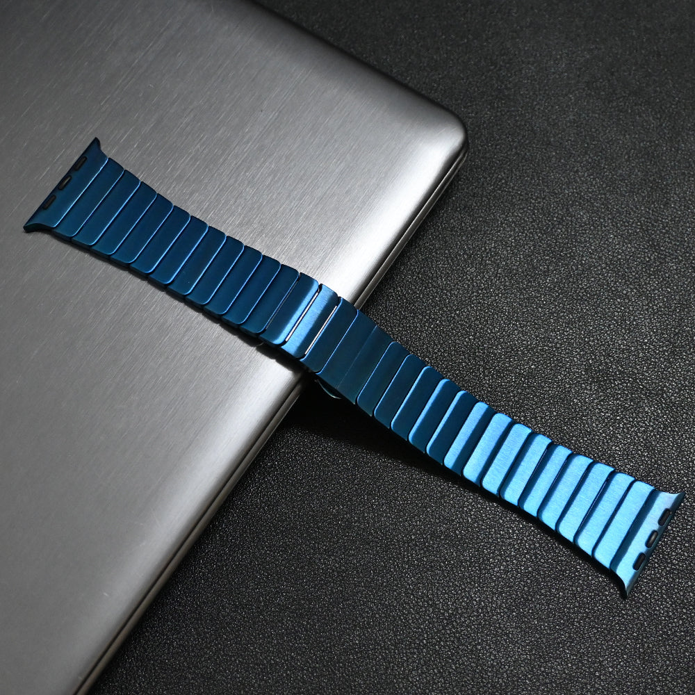 Renzo Stainless Steel Link Apple Watch Band - Image 9