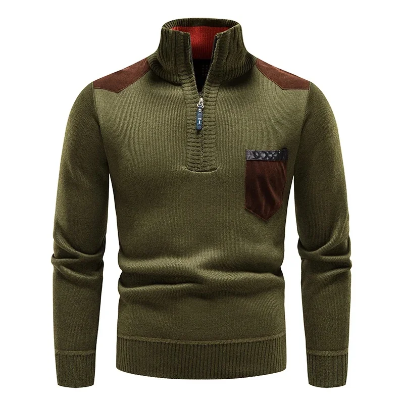 Renzo Wool Half-Zip Sweater - Image 4