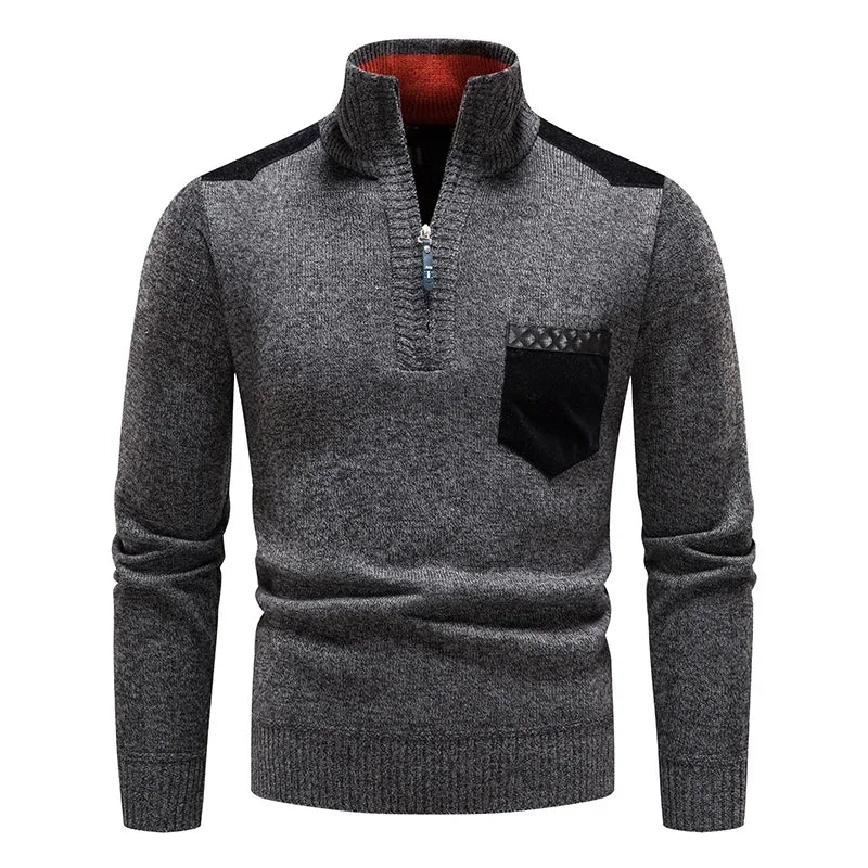 Renzo Wool Half-Zip Sweater - Image 5