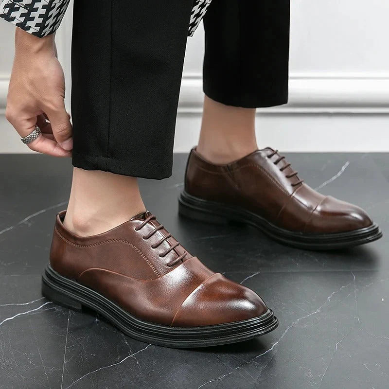 Richmond Leather Oxford Shoes - Image 4