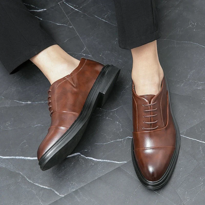 Richmond Leather Oxford Shoes - Image 5