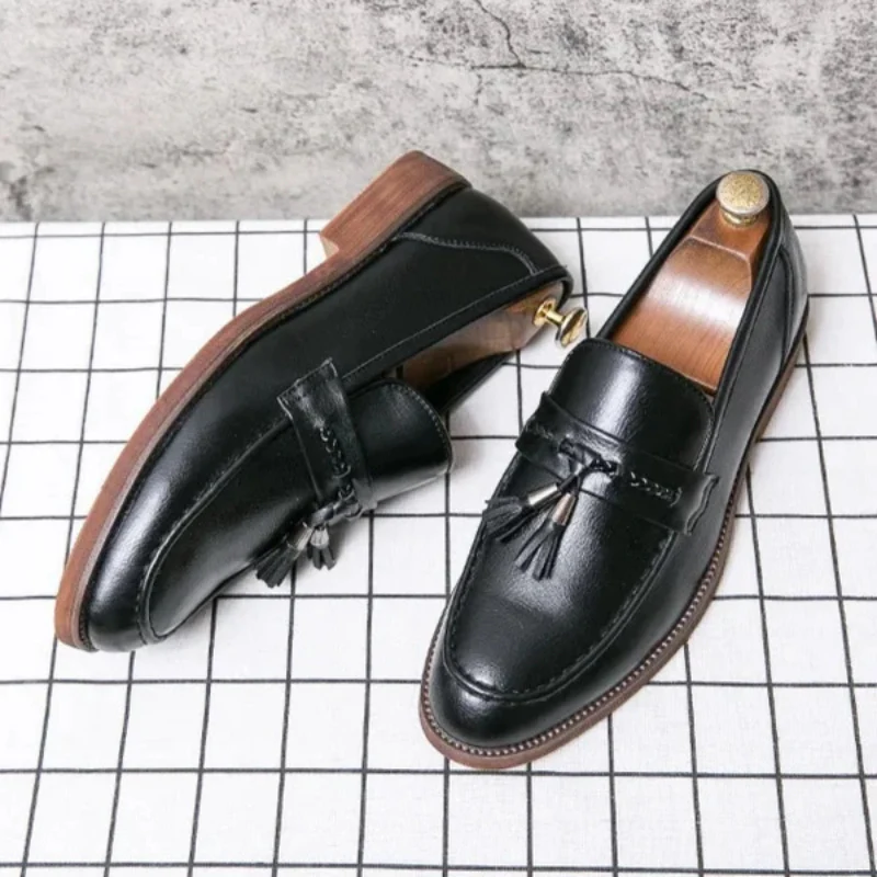 Richmond Leather Tassel Loafers - Image 10