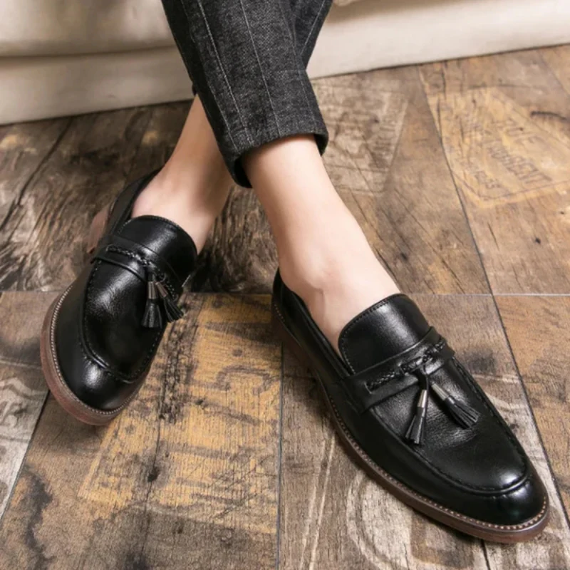 Richmond Leather Tassel Loafers - Image 12