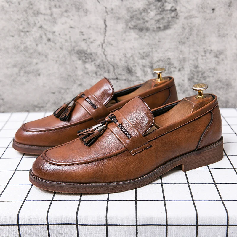 Richmond Leather Tassel Loafers - Image 2
