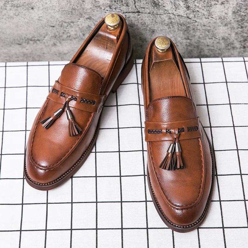 Richmond Leather Tassel Loafers - Image 3