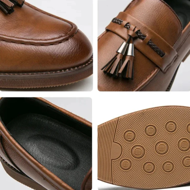 Richmond Leather Tassel Loafers - Image 8