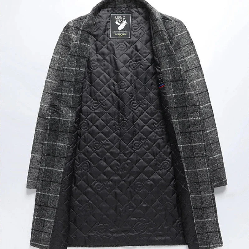 Richmond Plaid Wool Overcoat - Image 5