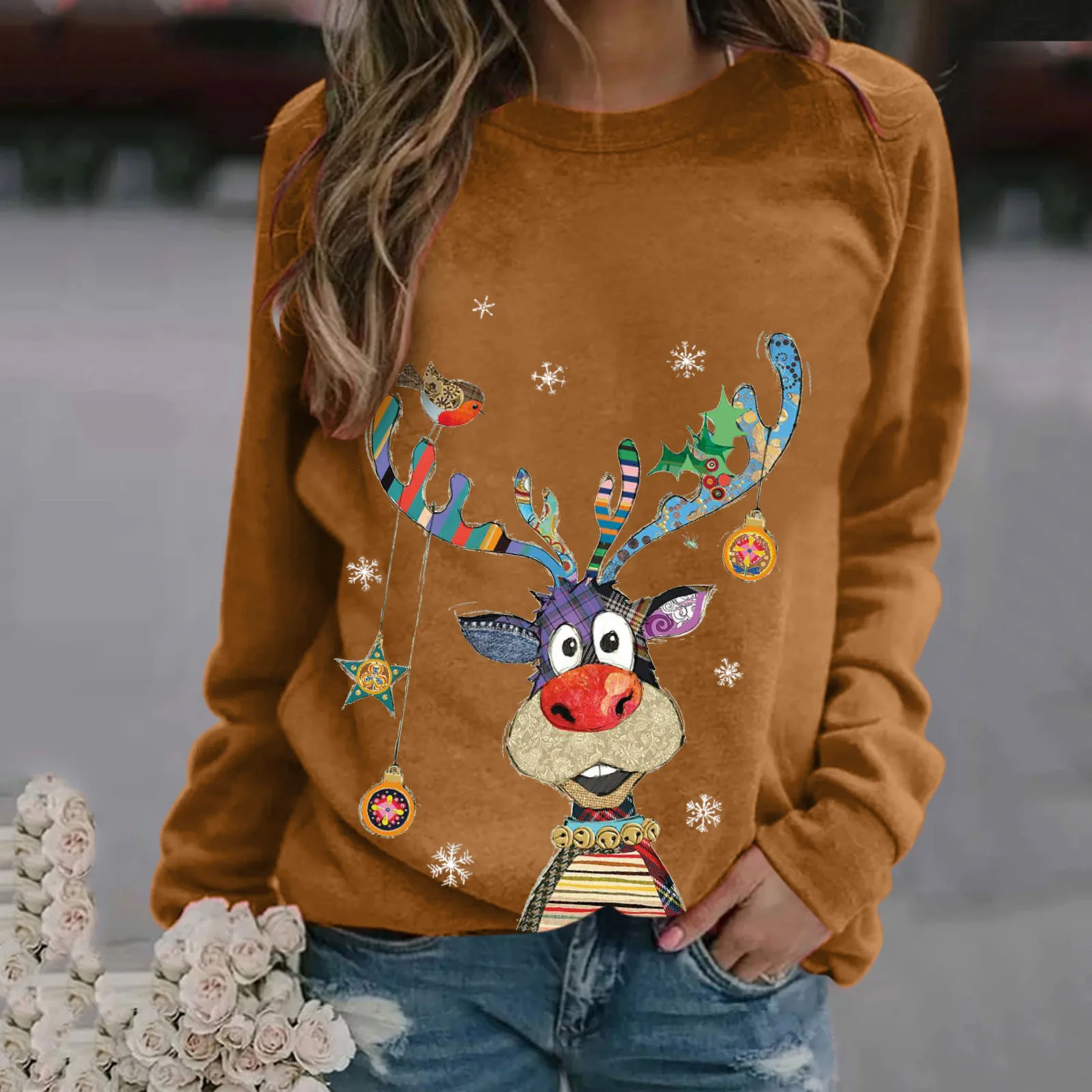 Rudolf Joy Knit – Women’s Christmas Sweater - Image 6