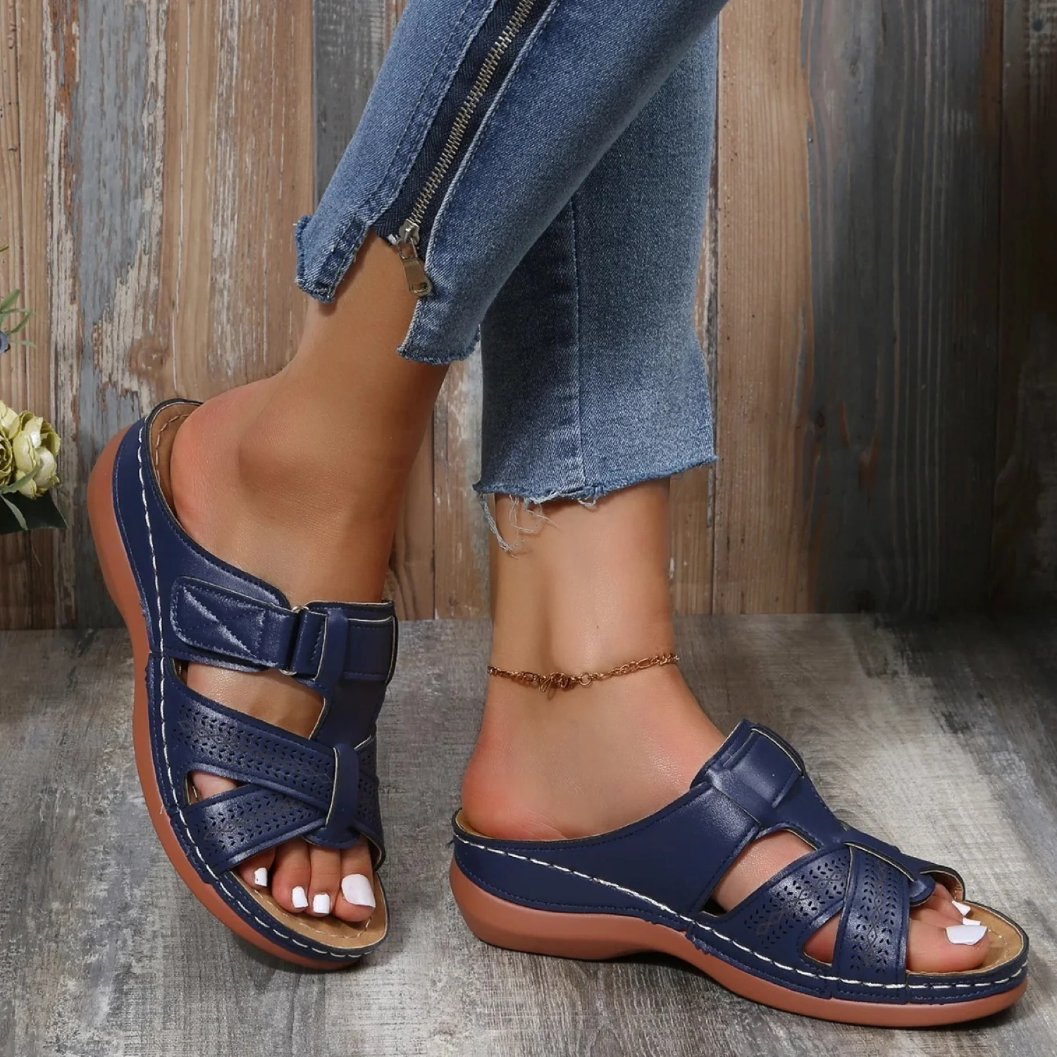 Serena Brooks Comfort Sandals - Image 3