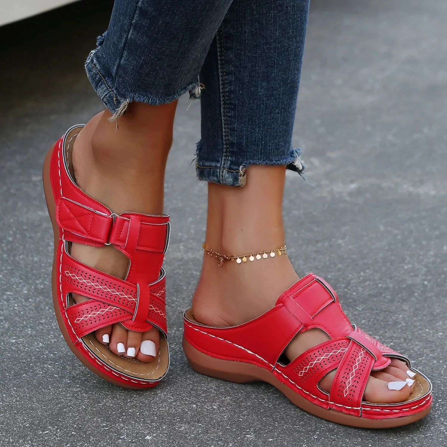 Serena Brooks Comfort Sandals - Image 4