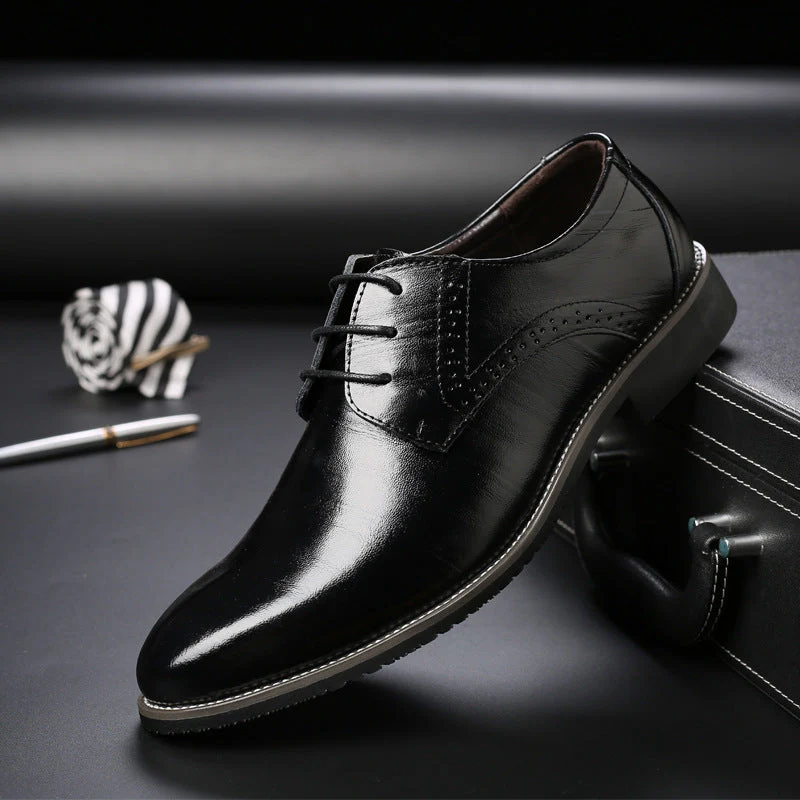 Sernano Genuine Leather Oxford Shoe - Image 10