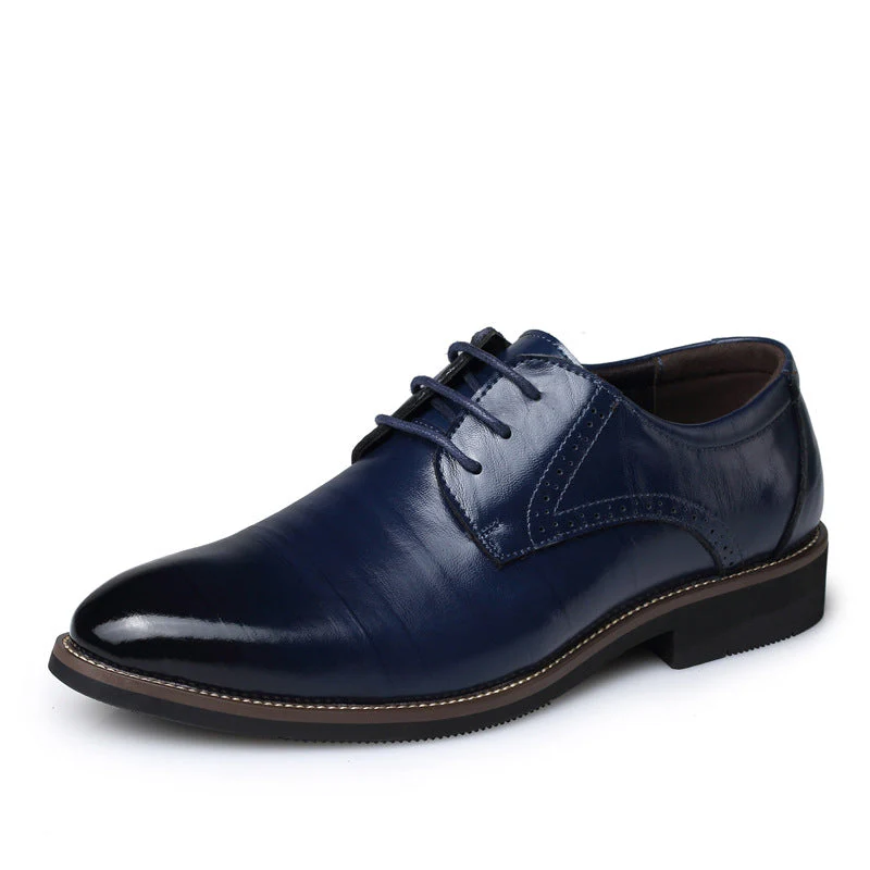 Sernano Genuine Leather Oxford Shoe - Image 15
