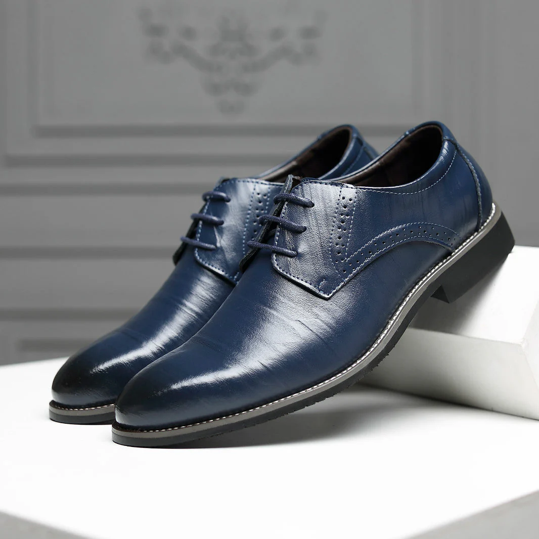Sernano Genuine Leather Oxford Shoe - Image 3