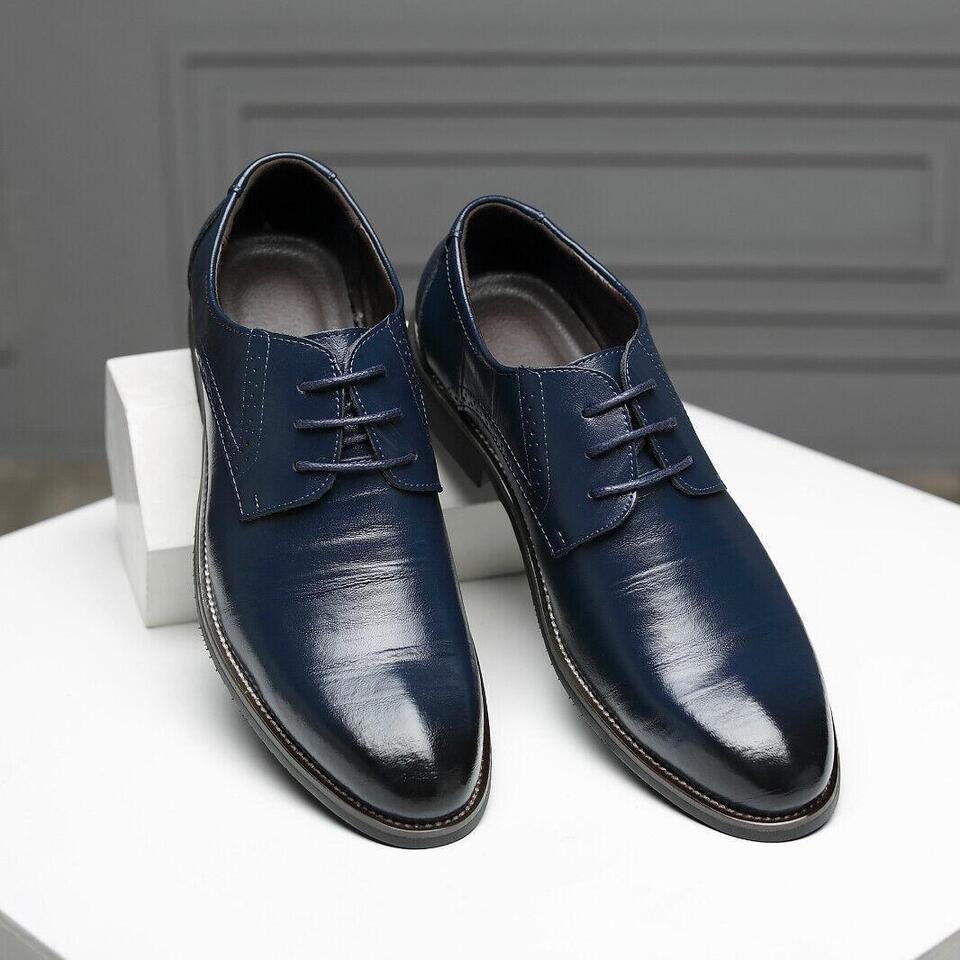 Sernano Genuine Leather Oxford Shoe - Image 6