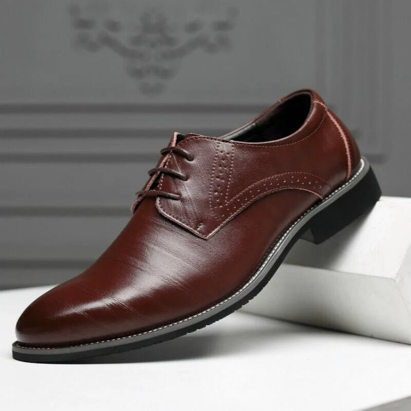 Sernano Genuine Leather Oxford Shoe - Image 8