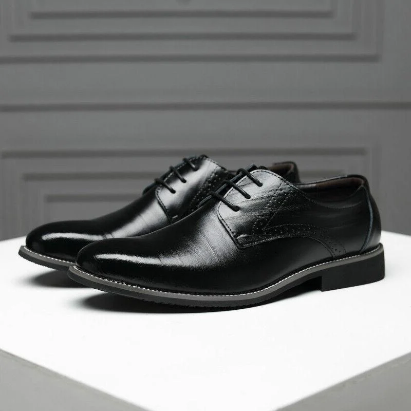 Sernano Genuine Leather Oxford Shoe - Image 9