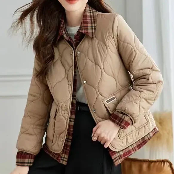 Sienna Quilted Plaid Jacket - Image 2