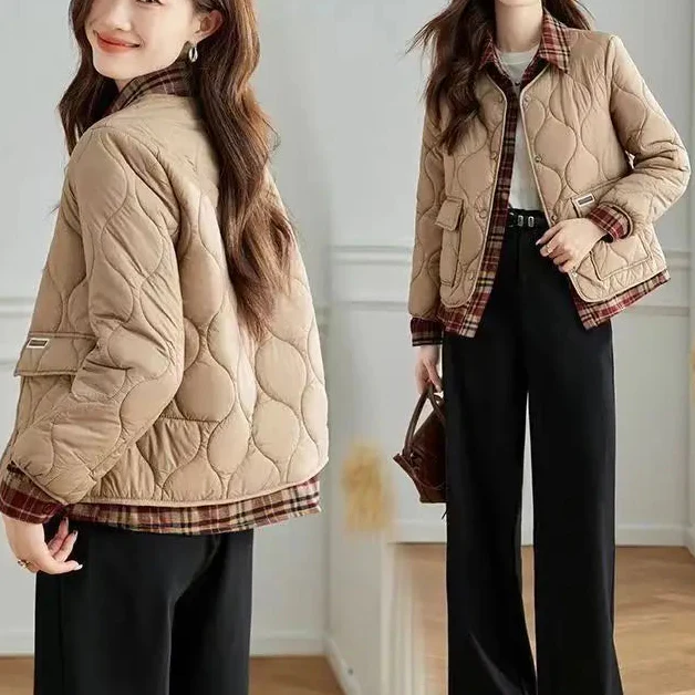 Sienna Quilted Plaid Jacket - Image 3