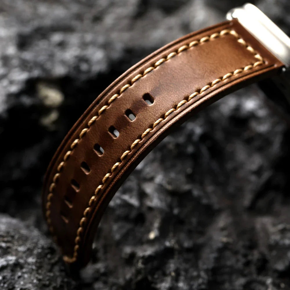 Signature Cowhide Leather Apple Watch Band - Image 3
